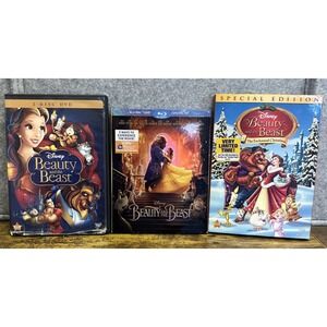 Beauty and The Beast Disney DVD Blu-Ray Lot